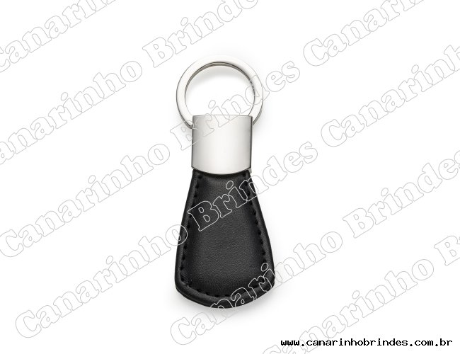 Chaveiro de Metal c/ Detalhe em Couro 4116