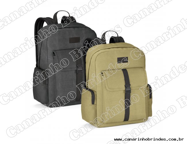 Mochila para notebook. Algodo canvas pr-lavado