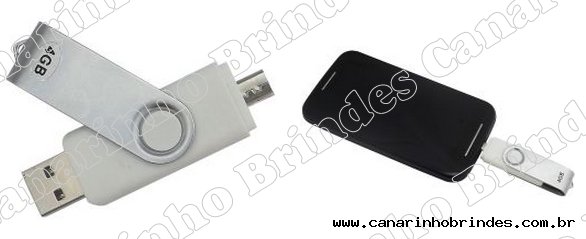 Pen Drive + Micro Usb p/ Smartphone 4gb 3027