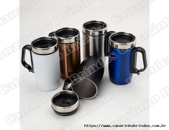 Caneca Inox Parede Dupla Personalizada 250 ml