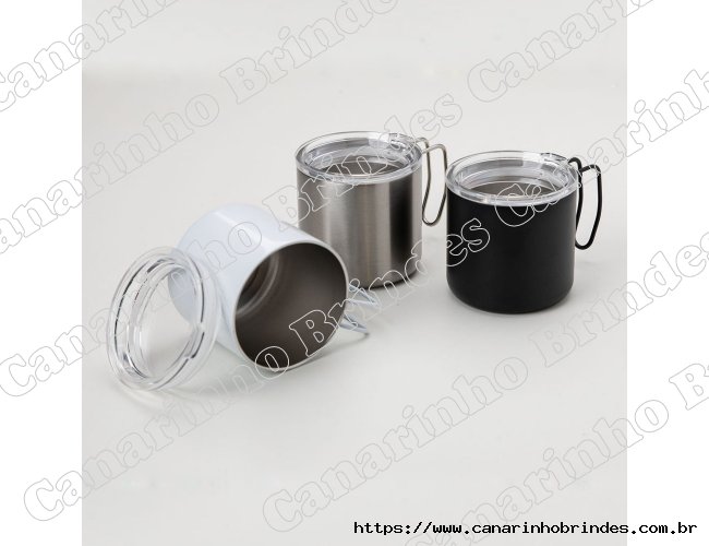 Caneca Personalizada Inox Parede Dupla 350 ml