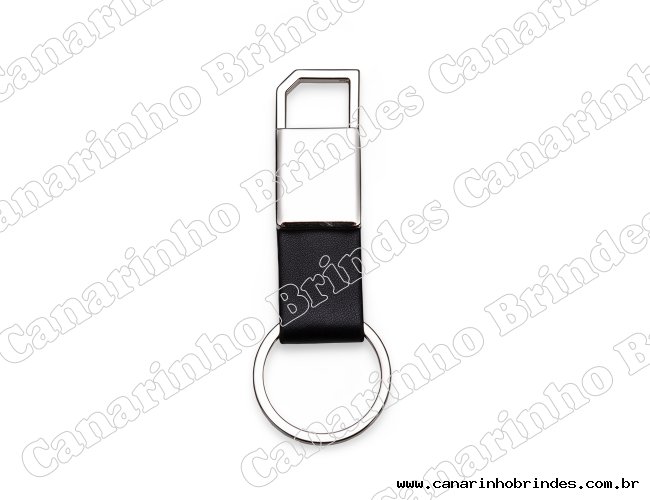 Chaveiro Metal com Couro 4133