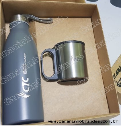 Kit Squeeze 750ML +Caneca Personalizado