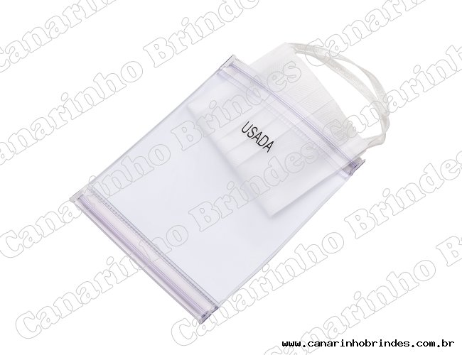 Envelope Plstico Duplo para Mscaras Personalizado