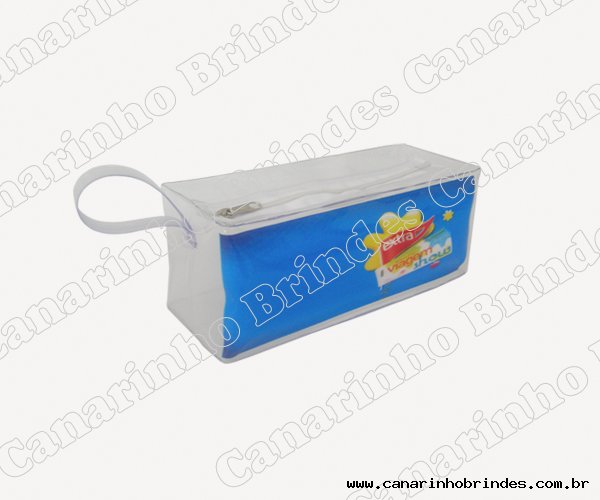 Necessaire PVC Cristal com ala 1812