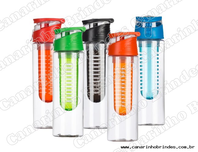 Squeeze Plstico 700ml Com Infusor Colorido - 3707