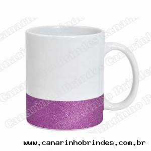 Caneca Fundo Glitter Personalizada